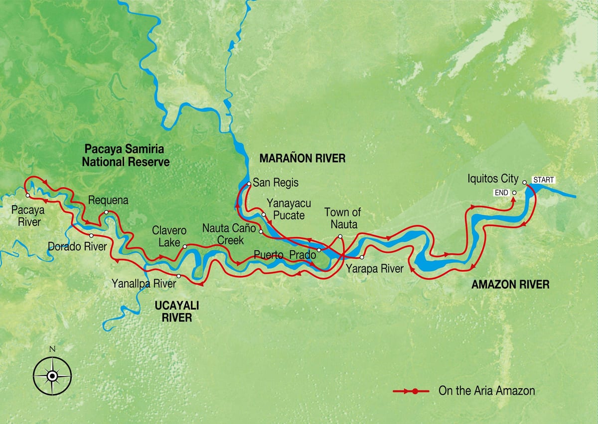 வரைபடம் அமேசான் நதி பெரு