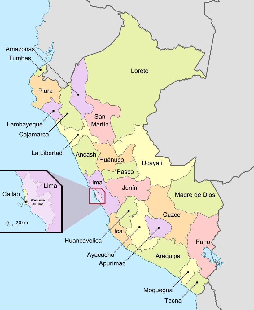 வரைபடம் பெரு துறைகள்