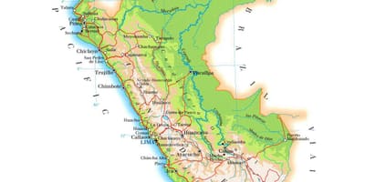 வரைபடம் உடல் வரைபடம் பெரு