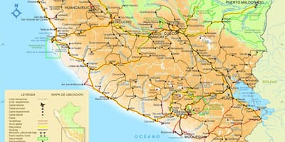வரைபடம் தெற்கு பெரு
