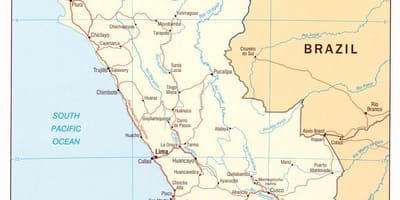 வரைபடம் பெரு அமெரிக்கா குடியரசு